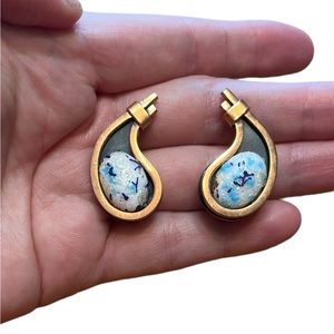 Vintage Renoir Matisse Clip On Earrings